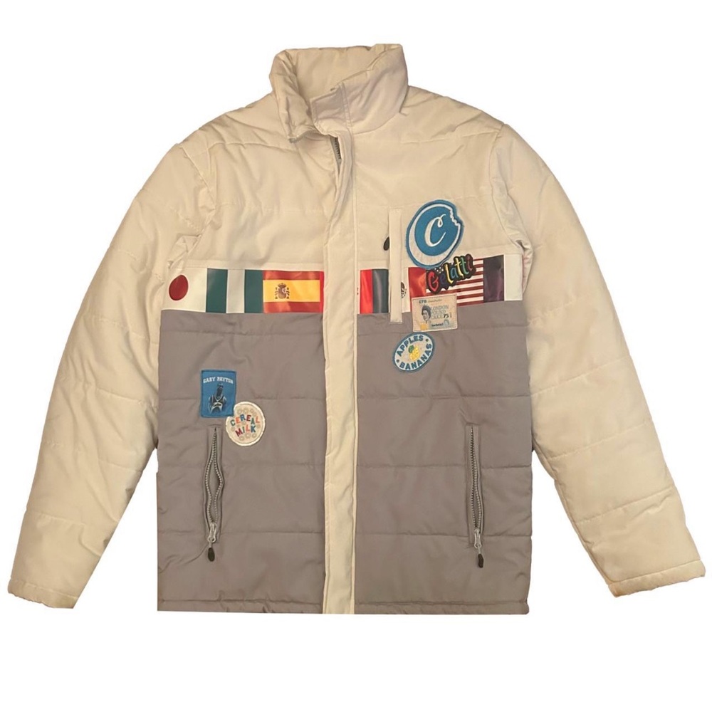 Immaculate Cookies Award Tour waterproof puffer coat / jacket w/ custom patches